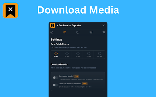 X Bookmarks Exporter - Export Twitter Bookmarks screenshot