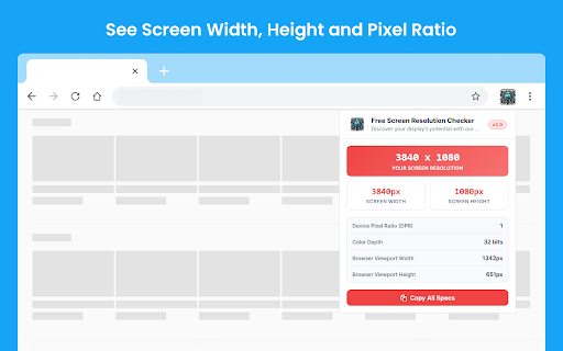 Free Screen Resolution Checker screenshot