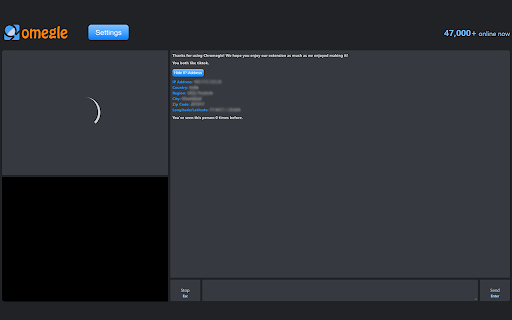 Chromegle - Omegle IP & Client screenshot