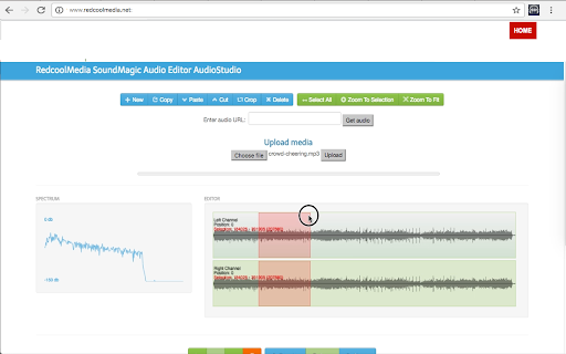 SoundMagic MP3 and WAV editor for audio files screenshot