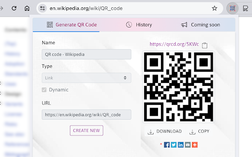 QR Code (Generator and Reader) screenshot