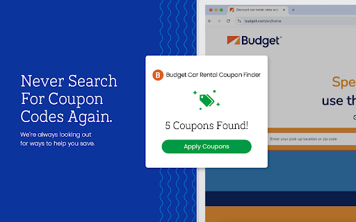 Budget Car Rental Coupon Finder - Latest Coupons & Best Deals screenshot
