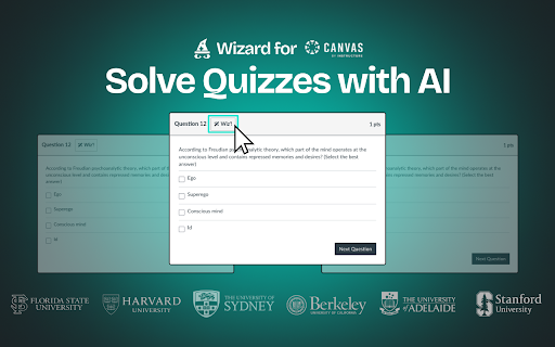 Wizard - Quiz Solver Canvas AI Extension screenshot