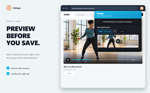 Vidego - Universal Video Downloader screenshot