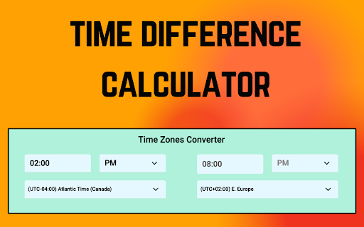 Time Difference Calculator screenshot
