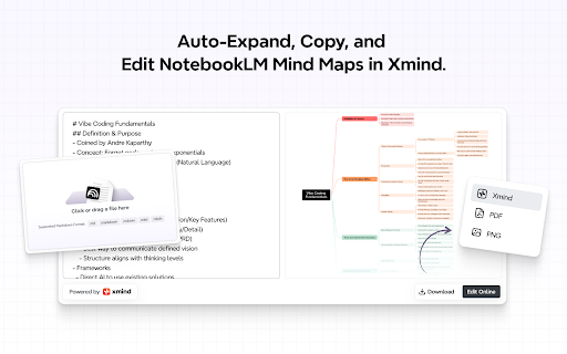 NotebookLM MindMap Exporter screenshot