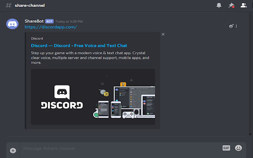 To Discord screenshot