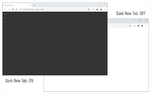 Dark New Tab screenshot