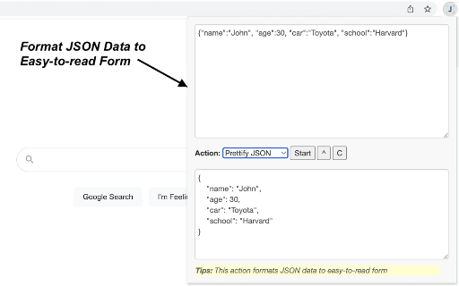 JSON Tools screenshot