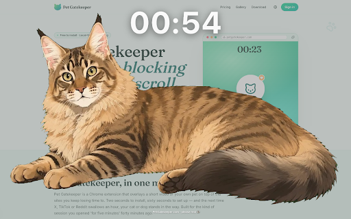 Pet Gatekeeper — Cat & Dog Focus Break Timer screenshot