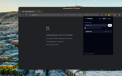 Pomodoro Focus Timer – StartSmall by UnifyBrowse screenshot