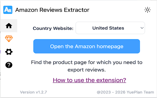 Amazon Reviews Extractor screenshot