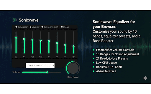 Sonicwave: Audio Equalizer & Bass Booster screenshot
