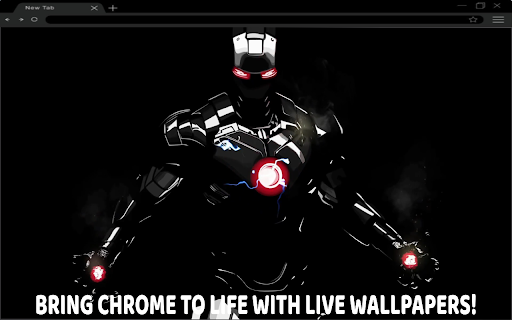 Avengers Black Iron Man Live Wallpaper screenshot
