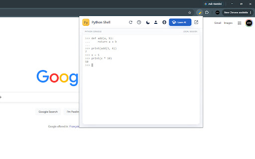 Scorpion Python Shell screenshot