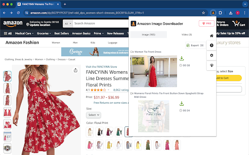 Amazon Image & Video Downloader - Bulk Tool screenshot