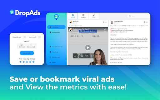 DropAds - Facebook Ad Finder & AdSpy Tool screenshot