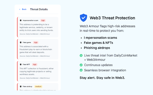 Web3 Armour screenshot
