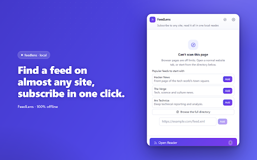 FeedLens — AI RSS Reader screenshot