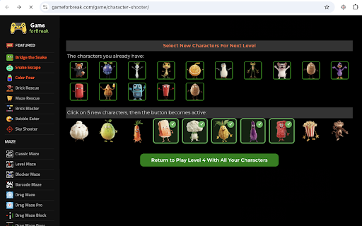 Character Shooter screenshot