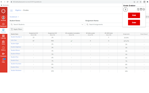 Grade Grabber screenshot