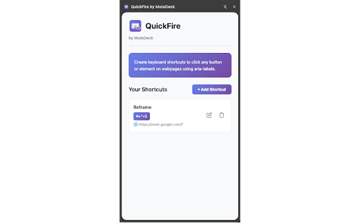 QuickFire by MuteDeck screenshot