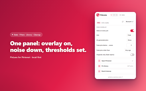 PinLens for Pinterest screenshot