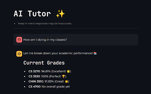 AI Tutor screenshot