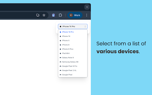 Free Mobile Simulatore - Responsiveness testing screenshot