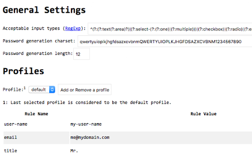 AutoFill Forms screenshot