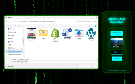 WEBP to PNG Converter screenshot