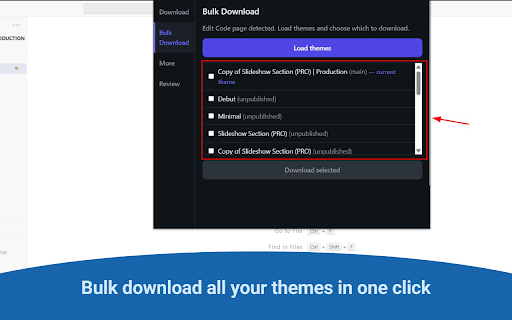 Shopify Theme Downloader screenshot