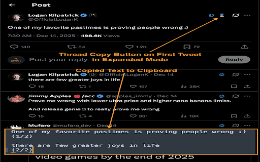 Tweet Copier - Export Twitter / X Tweets to PDF screenshot