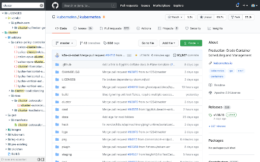 Octotree - GitHub code tree screenshot