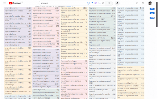 Keyword Planner screenshot