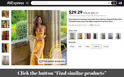 AliExpress: Search similar products screenshot