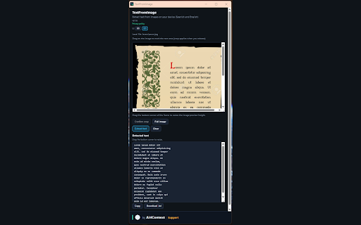 TextFromImage - Extract text from images locally screenshot