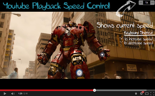 Youtube Playback Speed Control screenshot