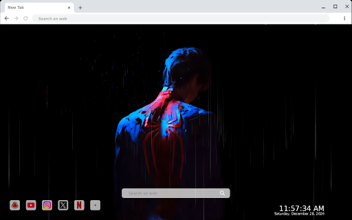 Minimalist Spider-Man Live Wallpaper screenshot