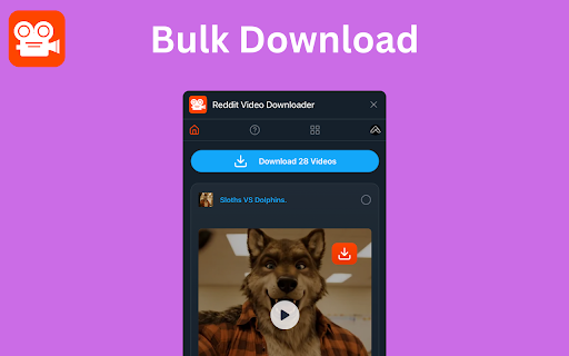 Reddit Video Downloader - Download from Posts, Profiles & Subreddits screenshot