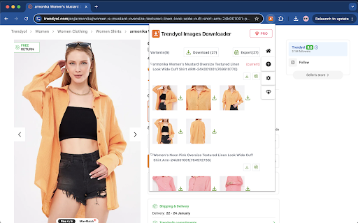 Trendyol Images Downloader screenshot
