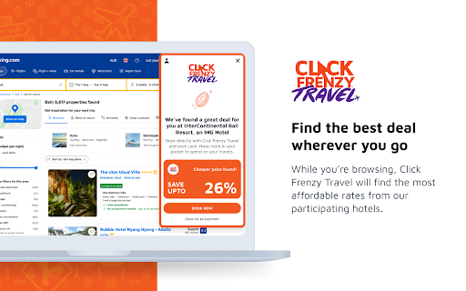 Click Frenzy Travel screenshot