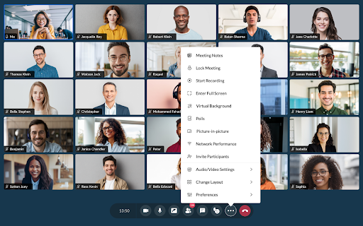 Zoho Meeting screenshot