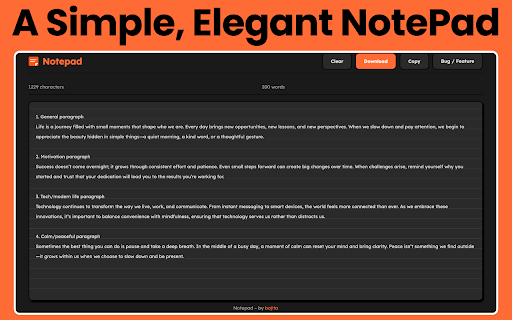Notepad - Simple Notes screenshot