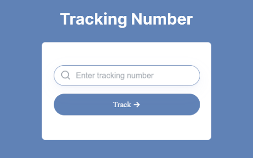 Tracking Number screenshot