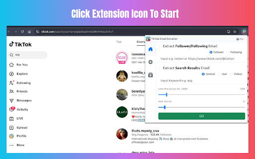 TKEFinder - TikTok Email Finder & Scraper screenshot