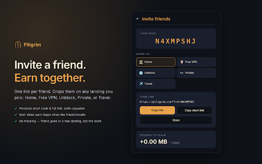 Piligrim — Free Gamified VPN screenshot