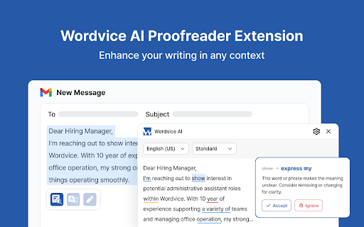 Wordvice AI Writing Assistant: Grammar Checker, Translator, Paraphraser screenshot