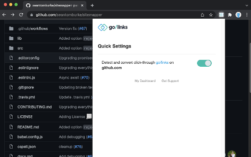 Go Links Utility screenshot