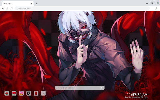 Ken Kaneki Unleashed - Tokyo Ghoul Live Wallpaper screenshot